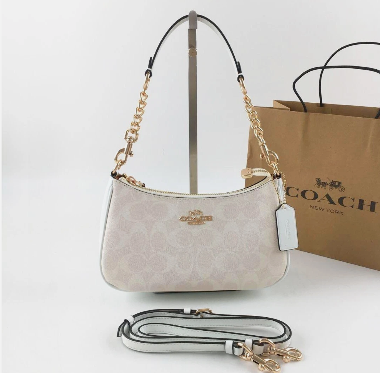 Coach White crossbody