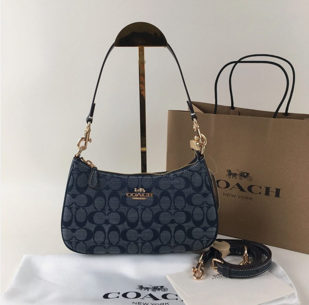 Teri Shoulder Bag Signature Chambray
